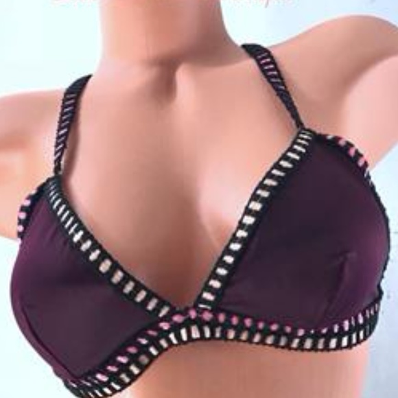 NWT Victorias Secret Crochet-Trim Triangle Bikini - Picture 2 of 5